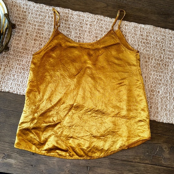 Babaton Golden Yellow EVERLY V-Neck Layering Tank Top Size Small Aritzia - Picture 6 of 6